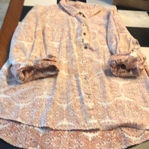 Patterned Button-Up Shirt